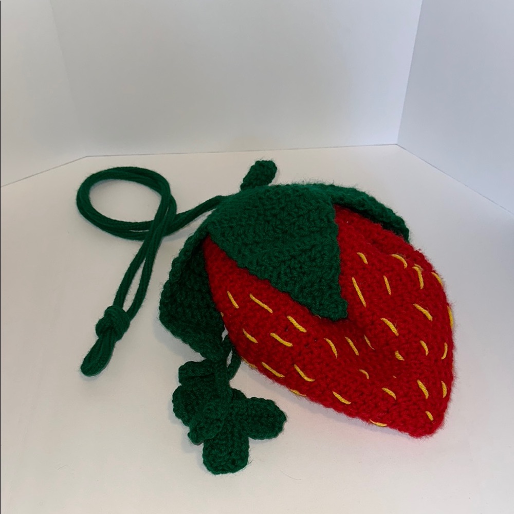 Strawberry Handmade Crochet Bag